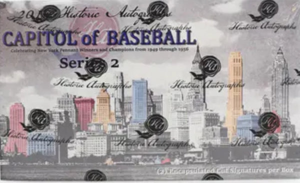 2019 Historic Autographs Capitol of Baseball Hobby Box